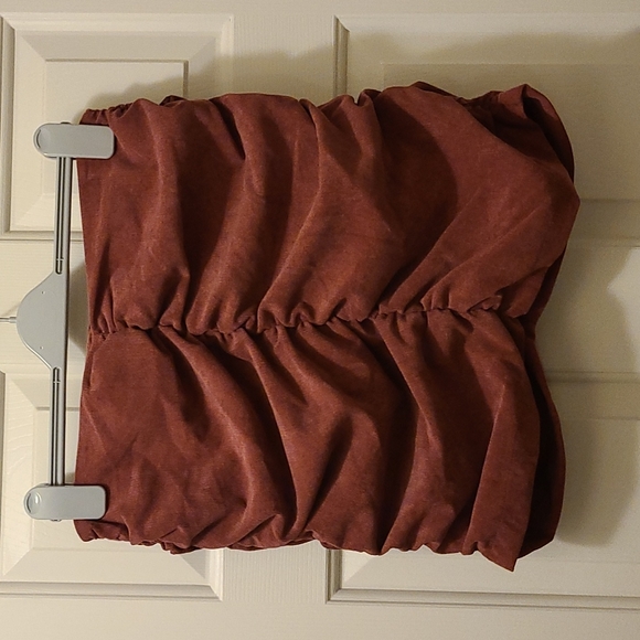 Zara Ruched Corduroy Mini Skirt Size Large - Picture 2 of 6